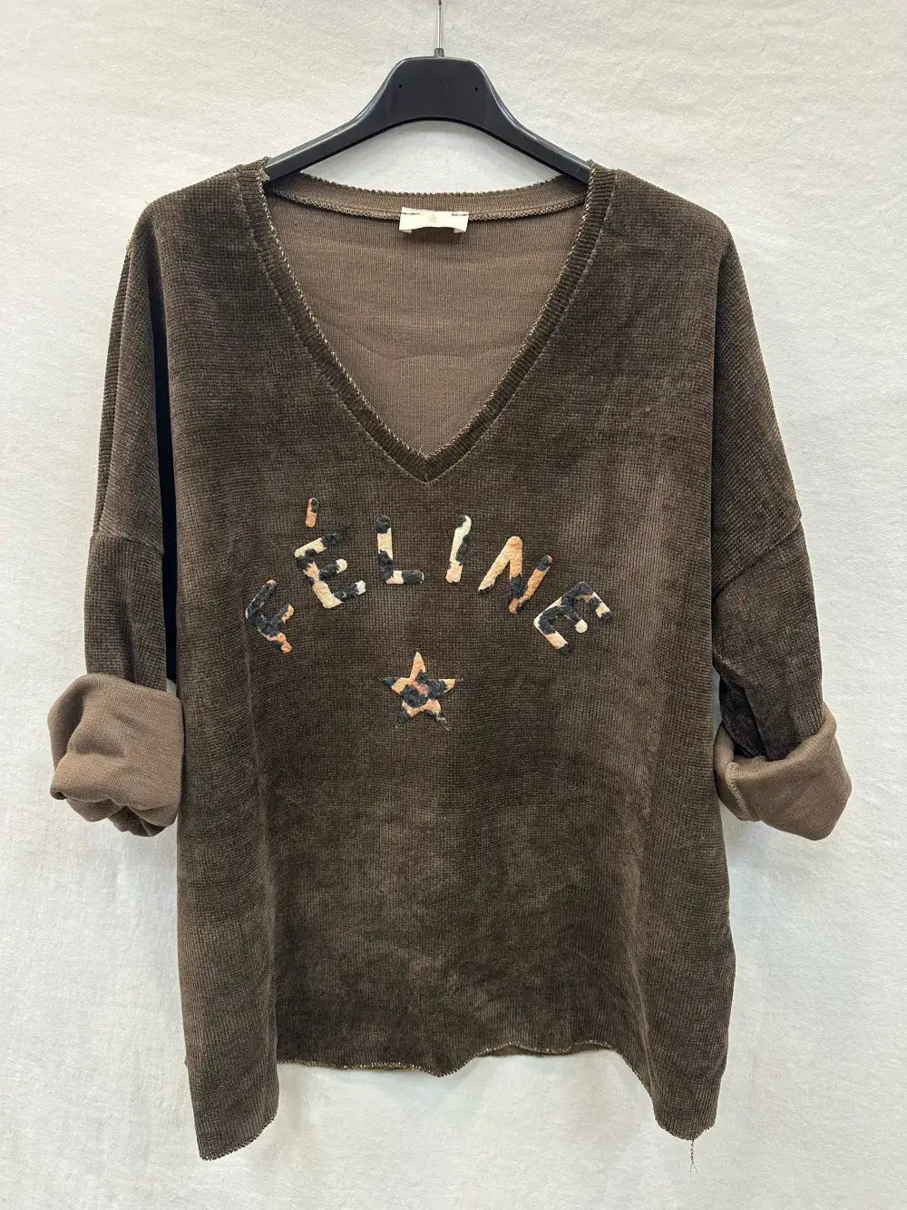 Haut En Velours À Col Féline @4589_HVFeline