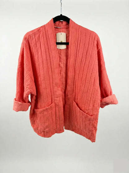Veste matelassée en gaze de coton @5343_VesMatelasséGaze