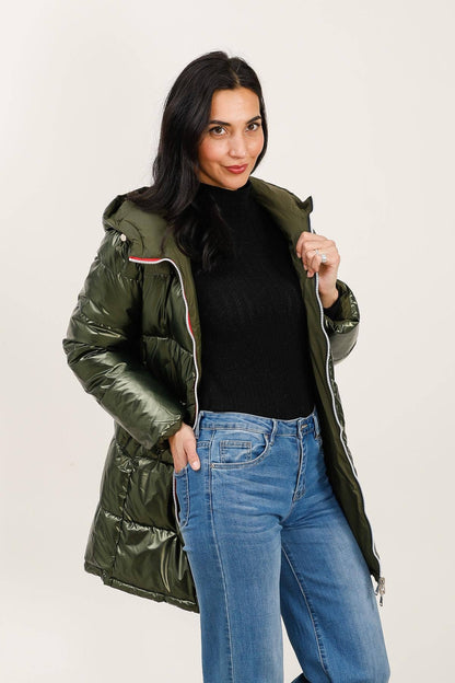 Doudoune mi-longue réversible imperméable