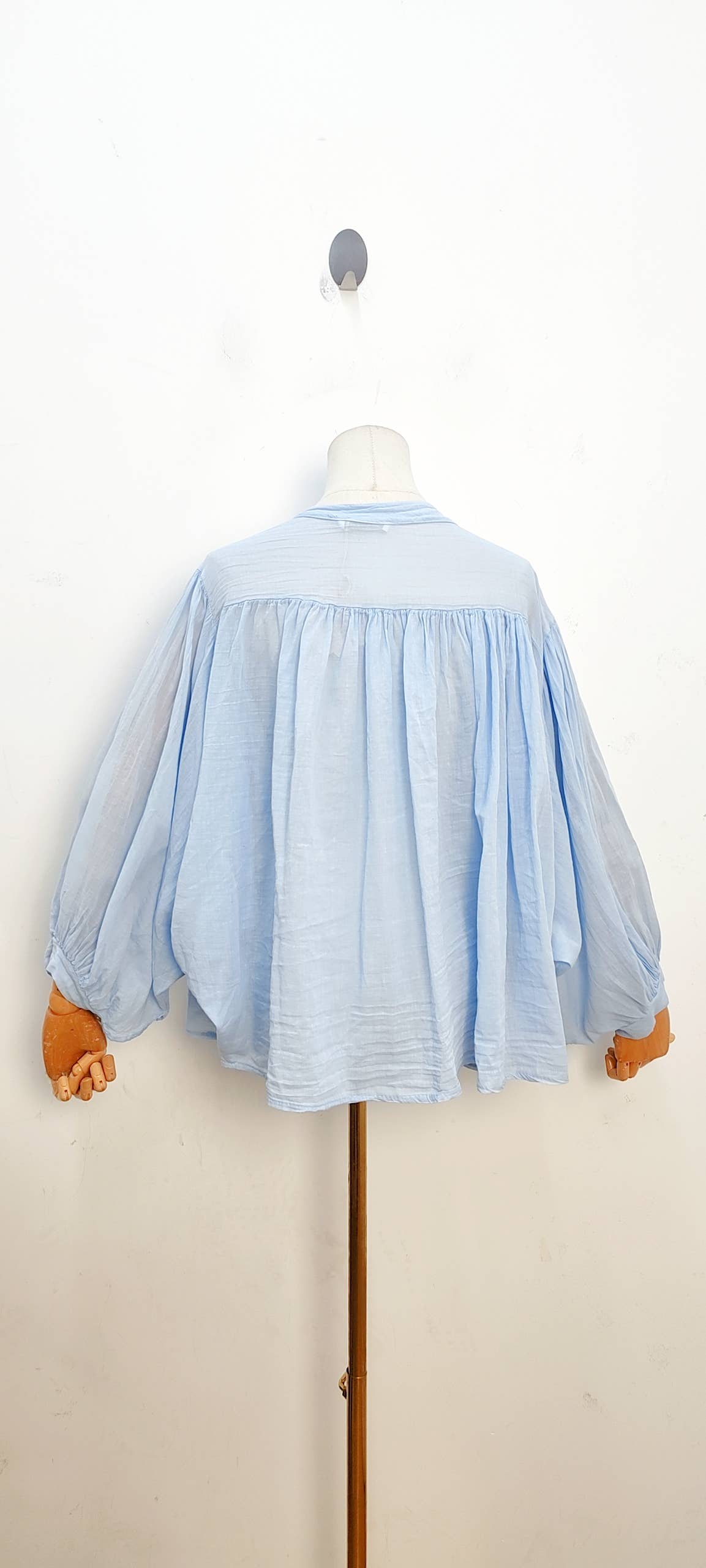 Blouse fluide manches longues ample bohème été