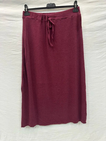 Jupe Longue Avec Fentes @6930_JuFenteUni