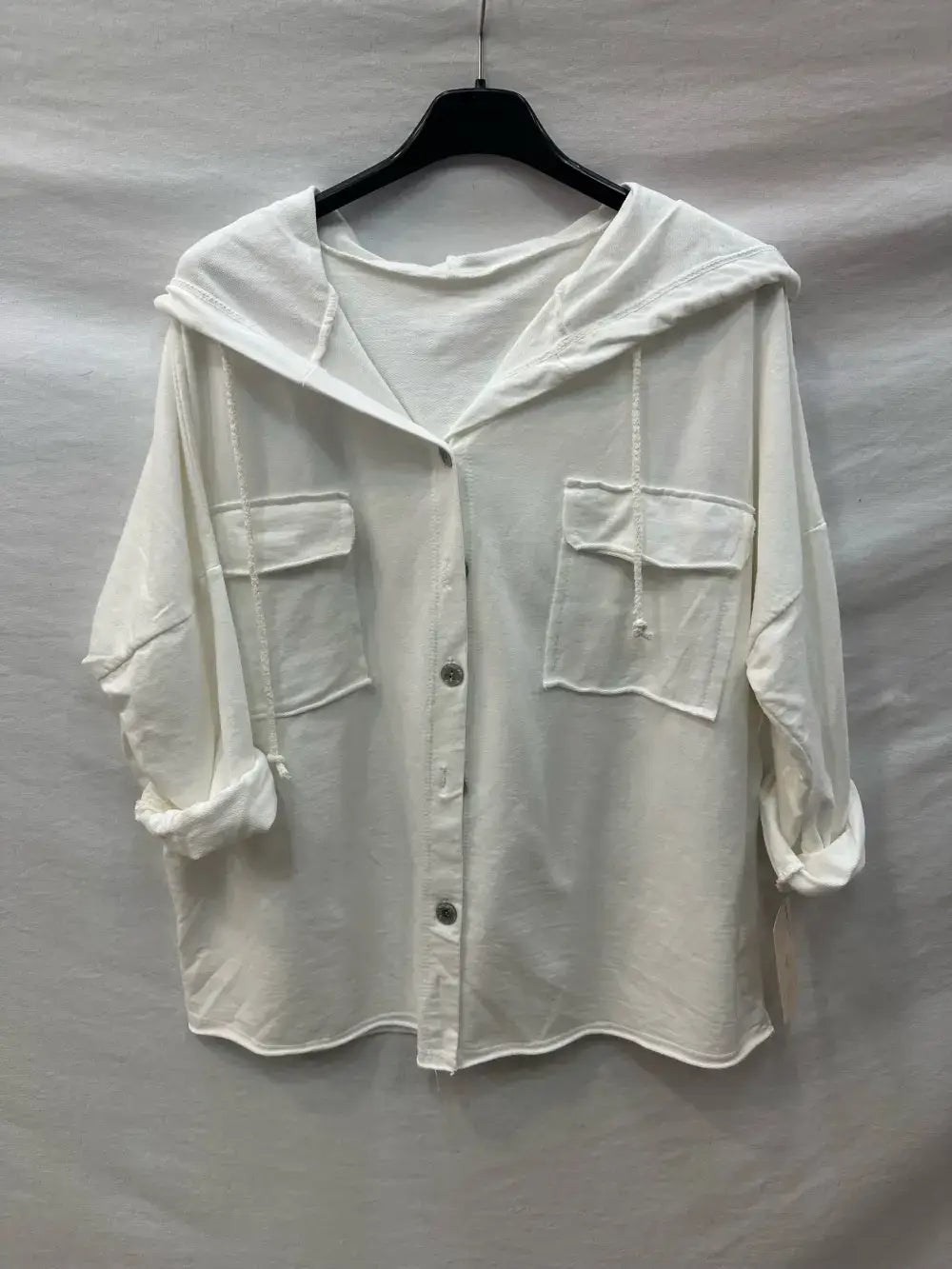 Gilet Boutonnage À Capuche Avec Deux Poches @10283_GiBoutPoc