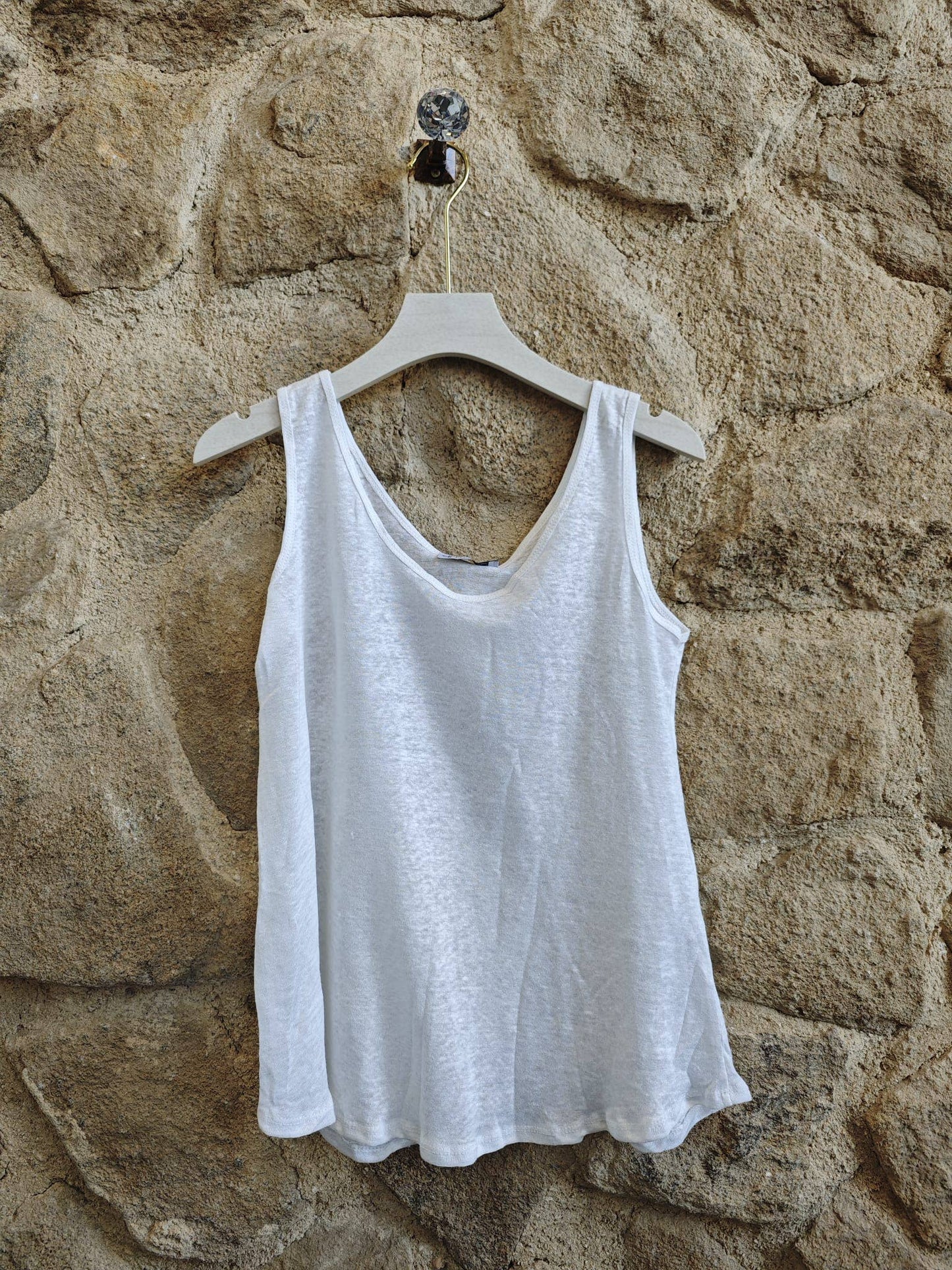 Ref-25257 DÉBARDEUR BASIQUE 100% LIN