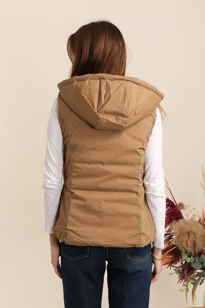 Doudoune réversible imperméable sans manches