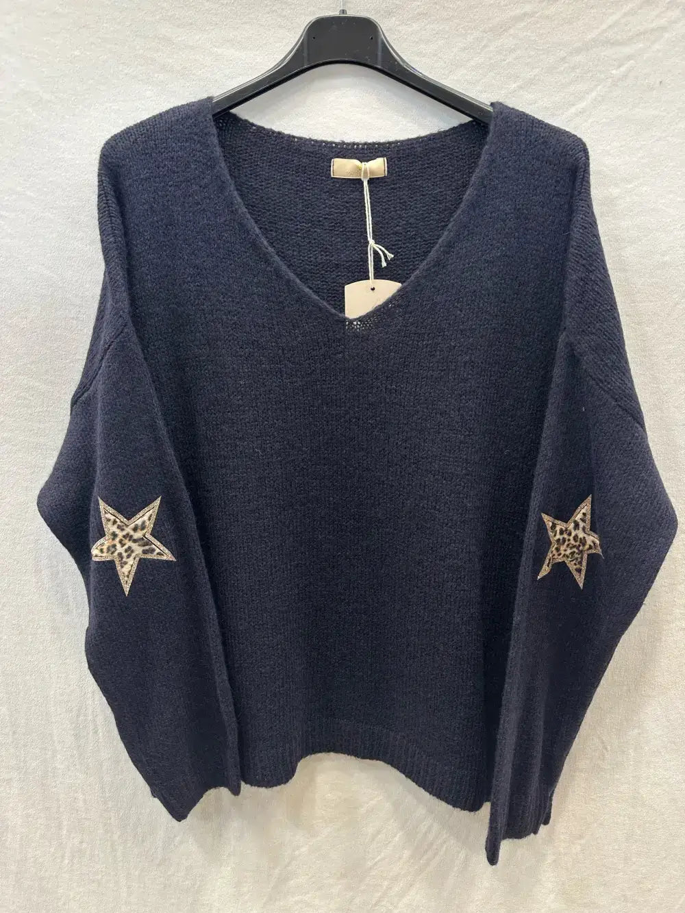 Pull Avec Deux Étoile Léopard  @23630_Pul2EtoileLeo