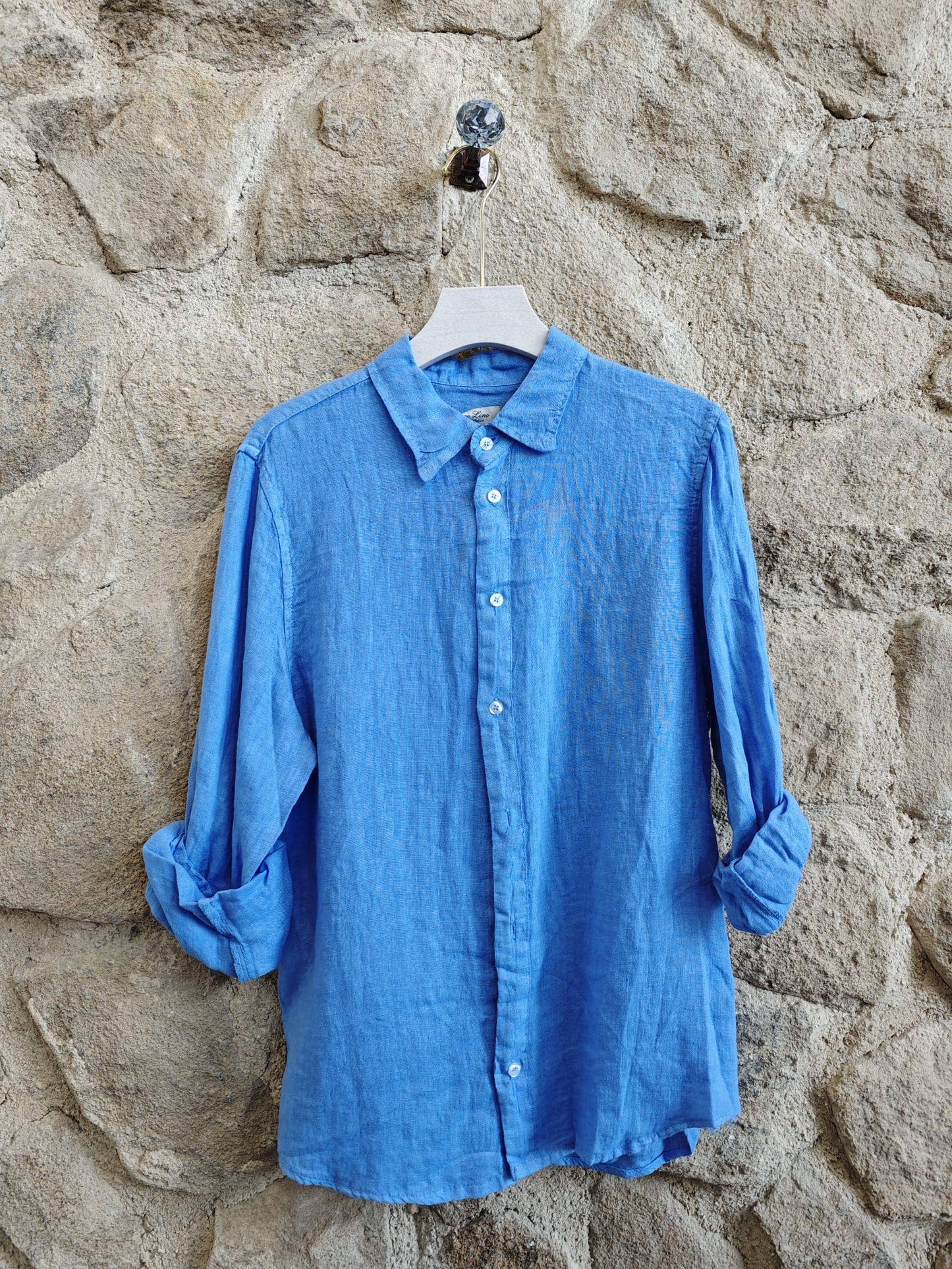 Chemise homme 100 % lin - Tailles M à 3XL