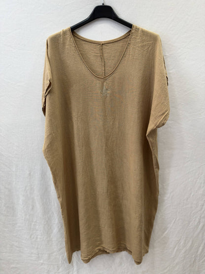 Robe Tunique en Lin et Viscose à Etoile @10788_REtoileLin