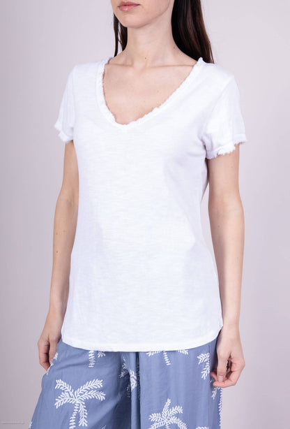 Tshirt coton délavé à manches courtes PT2504