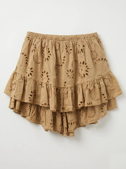 Short Culotte à Volants en Broderie @5567_ShCulotteBrode