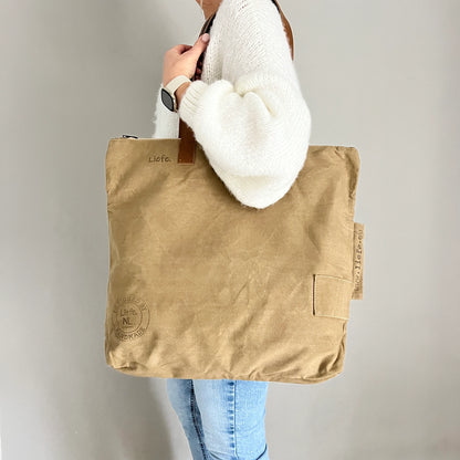 Sac ShopperBag vintage (toile foncée)