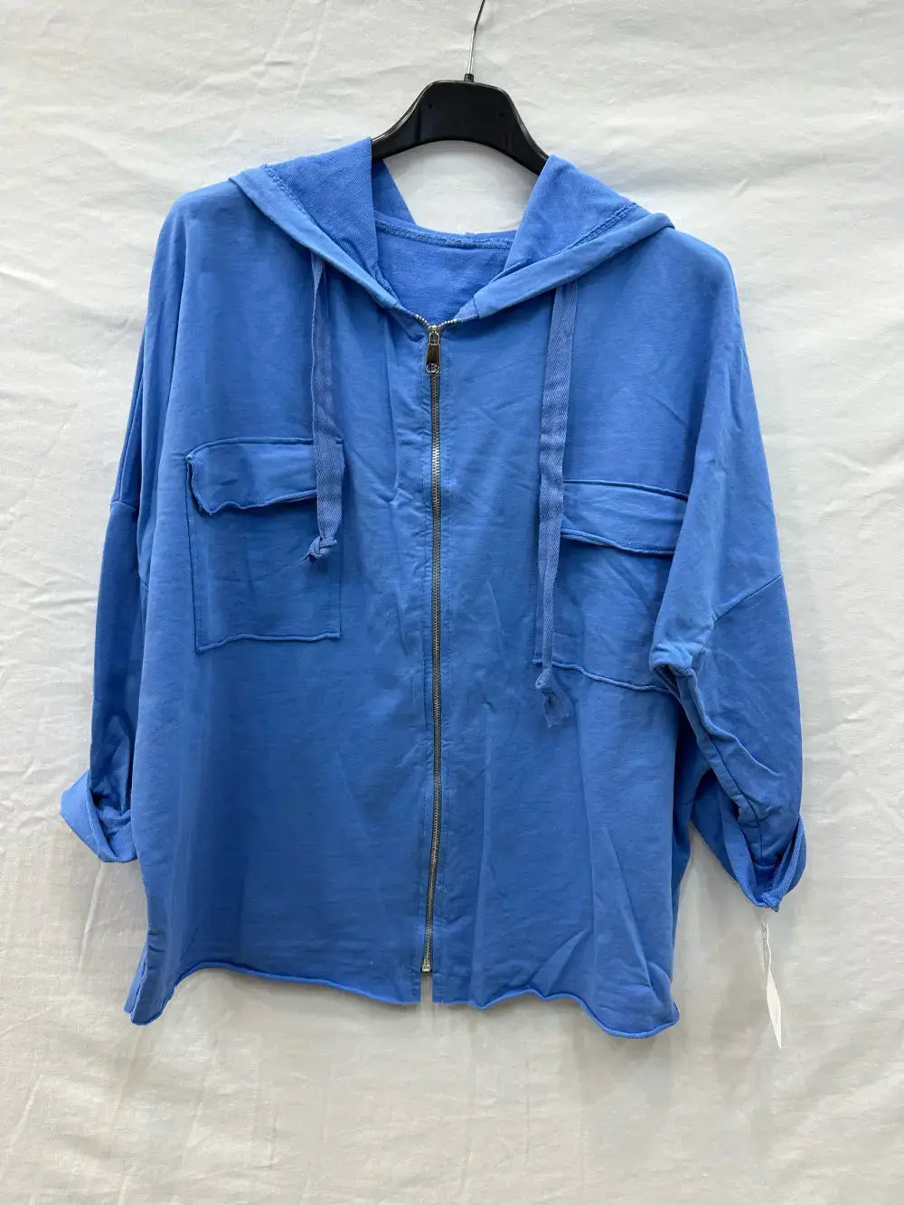 Gilet capuche avec zip et poches @8633_GZipPoches