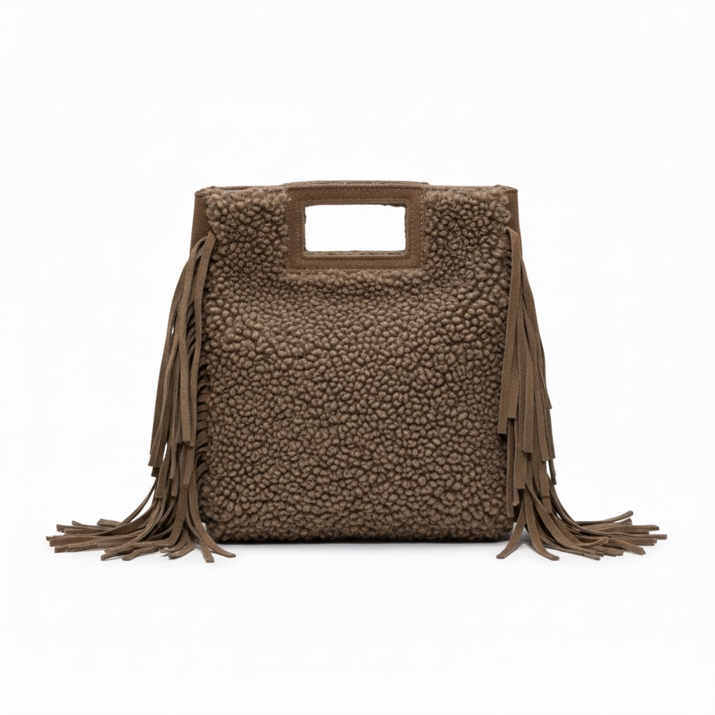 SAC MARION MOUMOUTE GARNI CUIR TEDDY