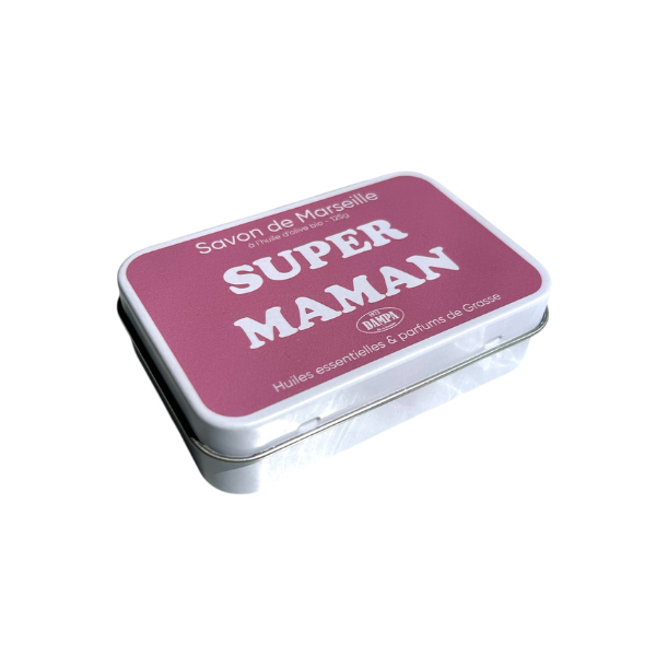 Savon de Marseille "Maman" 125g avec sa boite métal