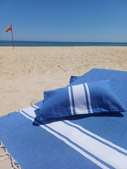 Fouta Auténtica Rose pêche Tissage plat 100% coton