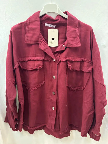 Denim Jacket En Coton Effet Déchirée @4321_VeDenimDechiree