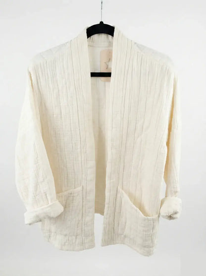 Veste matelassée en gaze de coton @5343_VesMatelasséGaze
