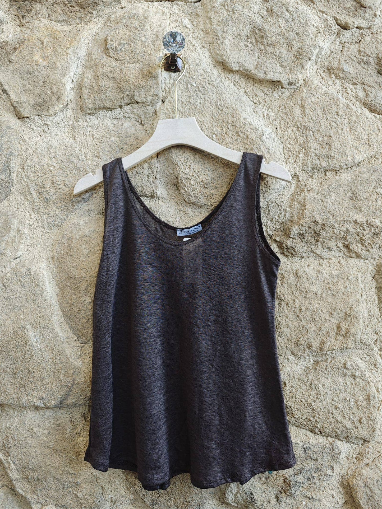 Ref-25257 DÉBARDEUR BASIQUE 100% LIN