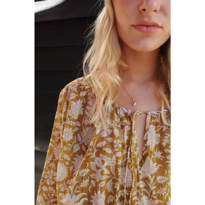 Robe DANA beige doré