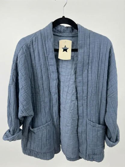 Veste matelassée en gaze de coton @5343_VesMatelasséGaze