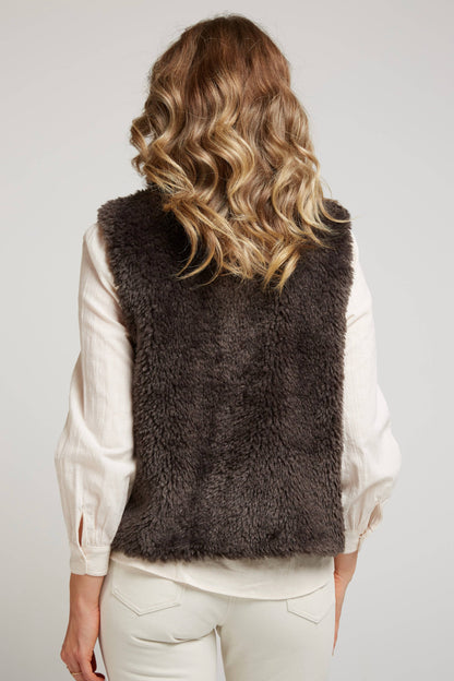 ROXANNE - Gilet moumoute sans manches