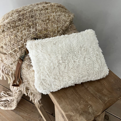 Pochette peluche et coton