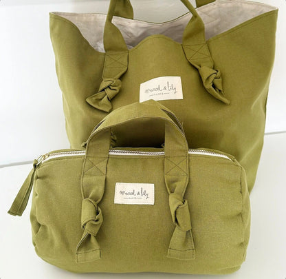City Bag coton - vert avocat