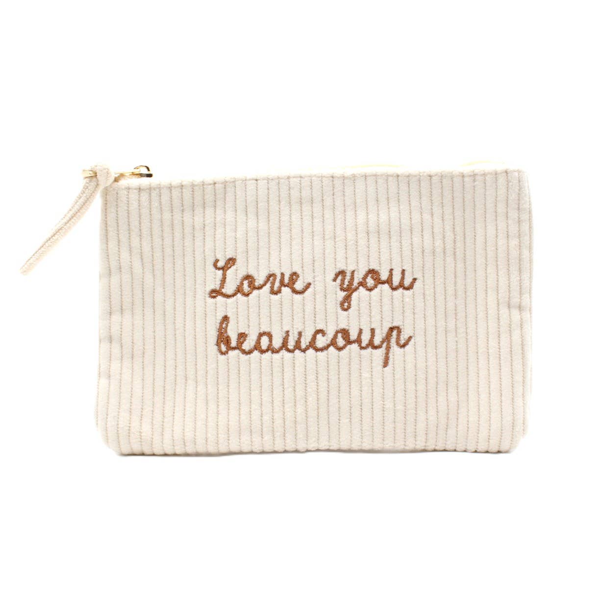 Pochette côtelée message - Love you