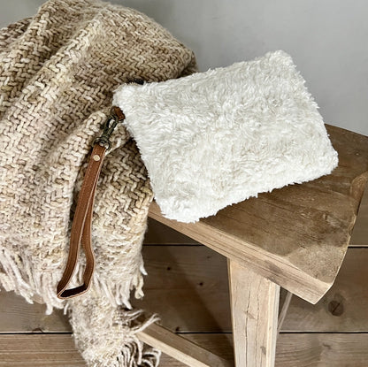 Pochette peluche et coton