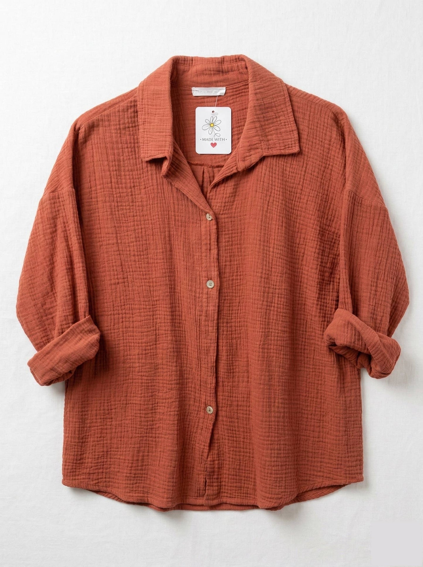 Chemise en Gaze de Coton @10787_ChGazeUni