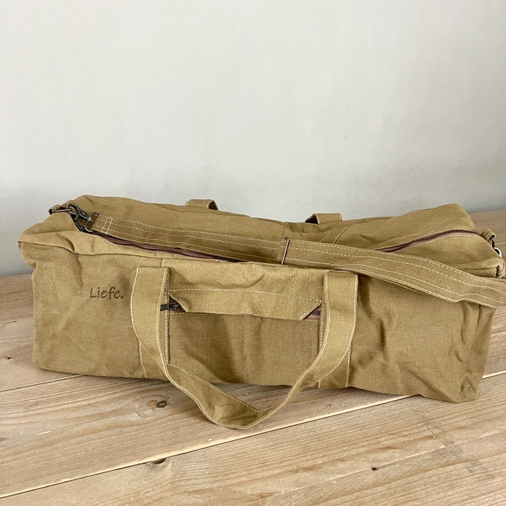 Sac de yoga et de sport vintage (toile foncée) - durable