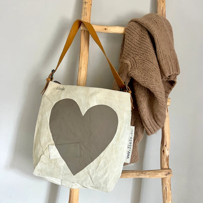 Sac coeur cappuccino (toile)