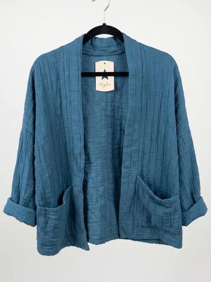 Veste matelassée en gaze de coton @5343_VesMatelasséGaze