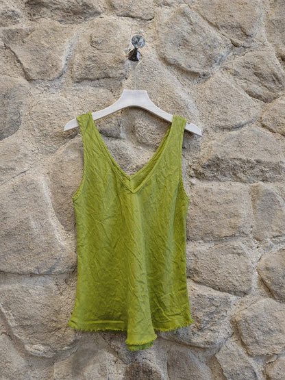 Ref-21591 T-shirt sans manches 100 % lin