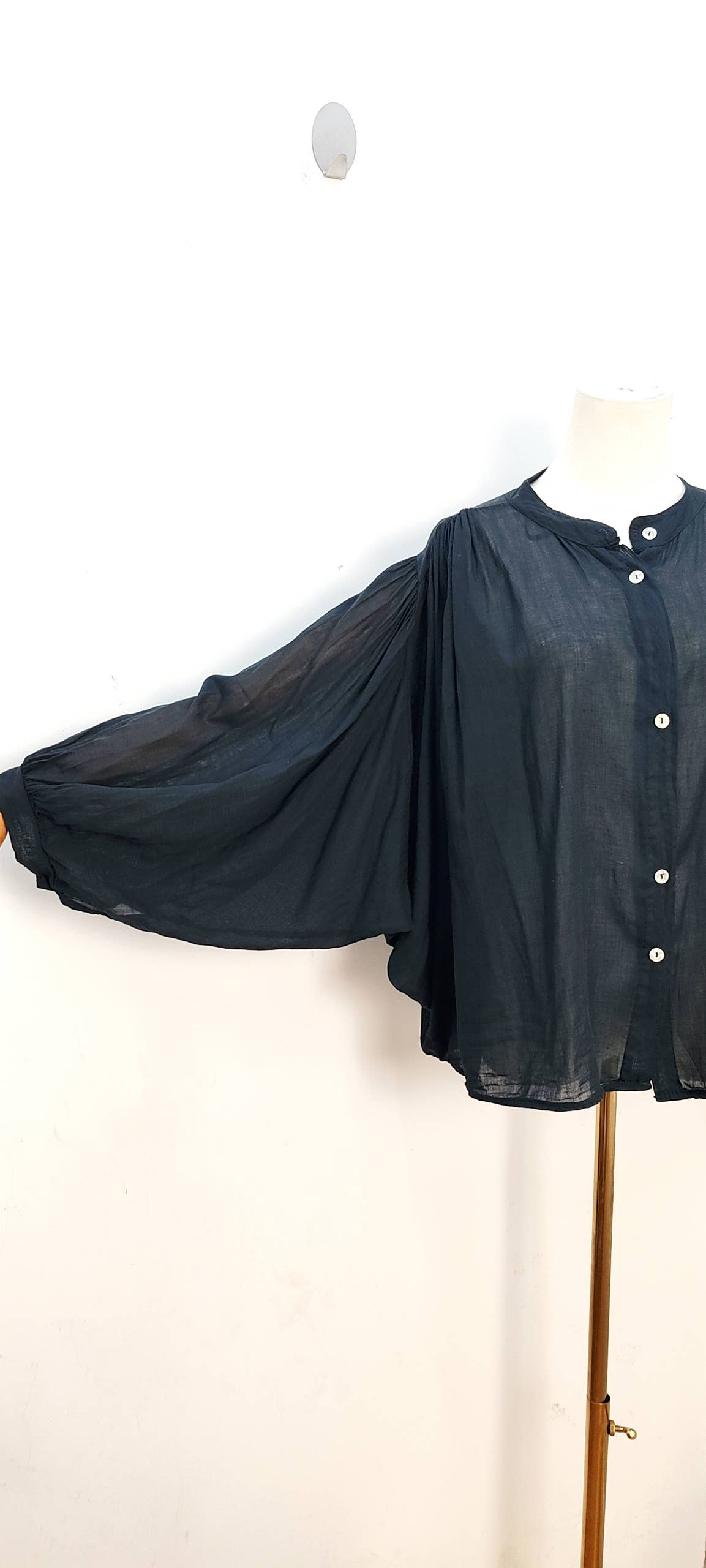 Blouse fluide manches longues ample bohème été