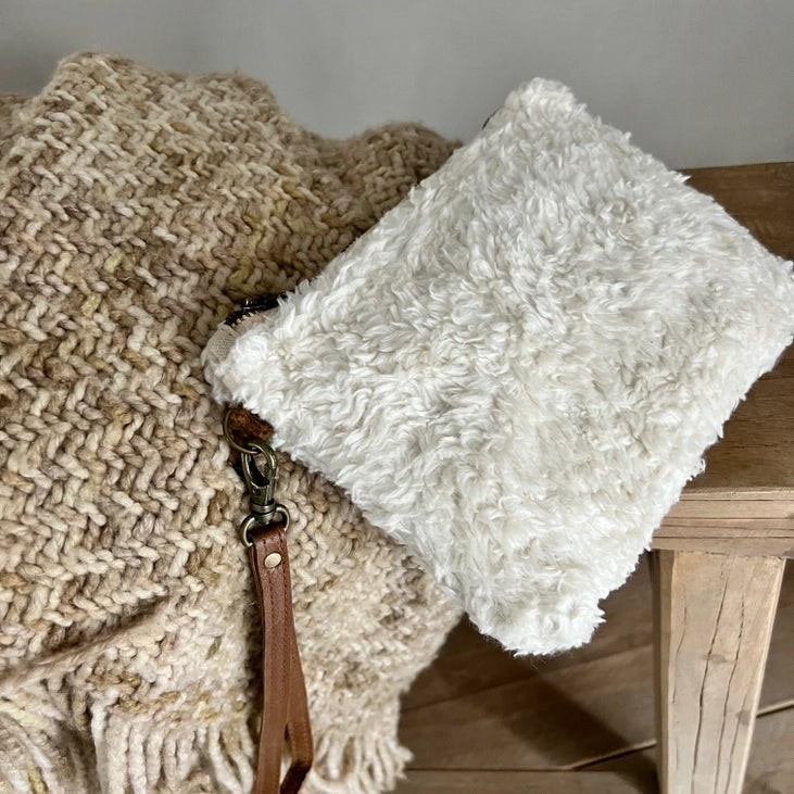 Pochette peluche et coton