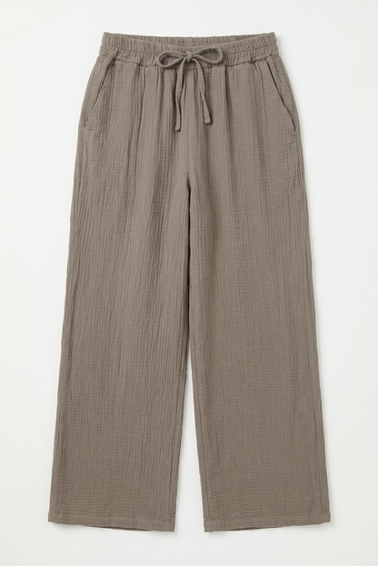 Pantalon Large en Gaze de Coton @5357_PGazePoches