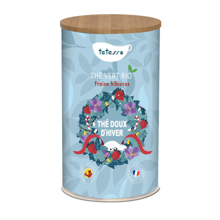 Thé d'houx d'hiver - Tisane fruitée bio fraise hibiscus