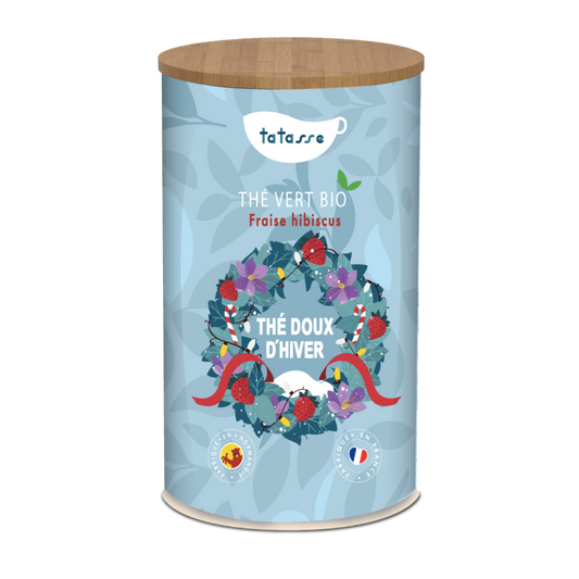 Thé d'houx d'hiver - Tisane fruitée bio fraise hibiscus