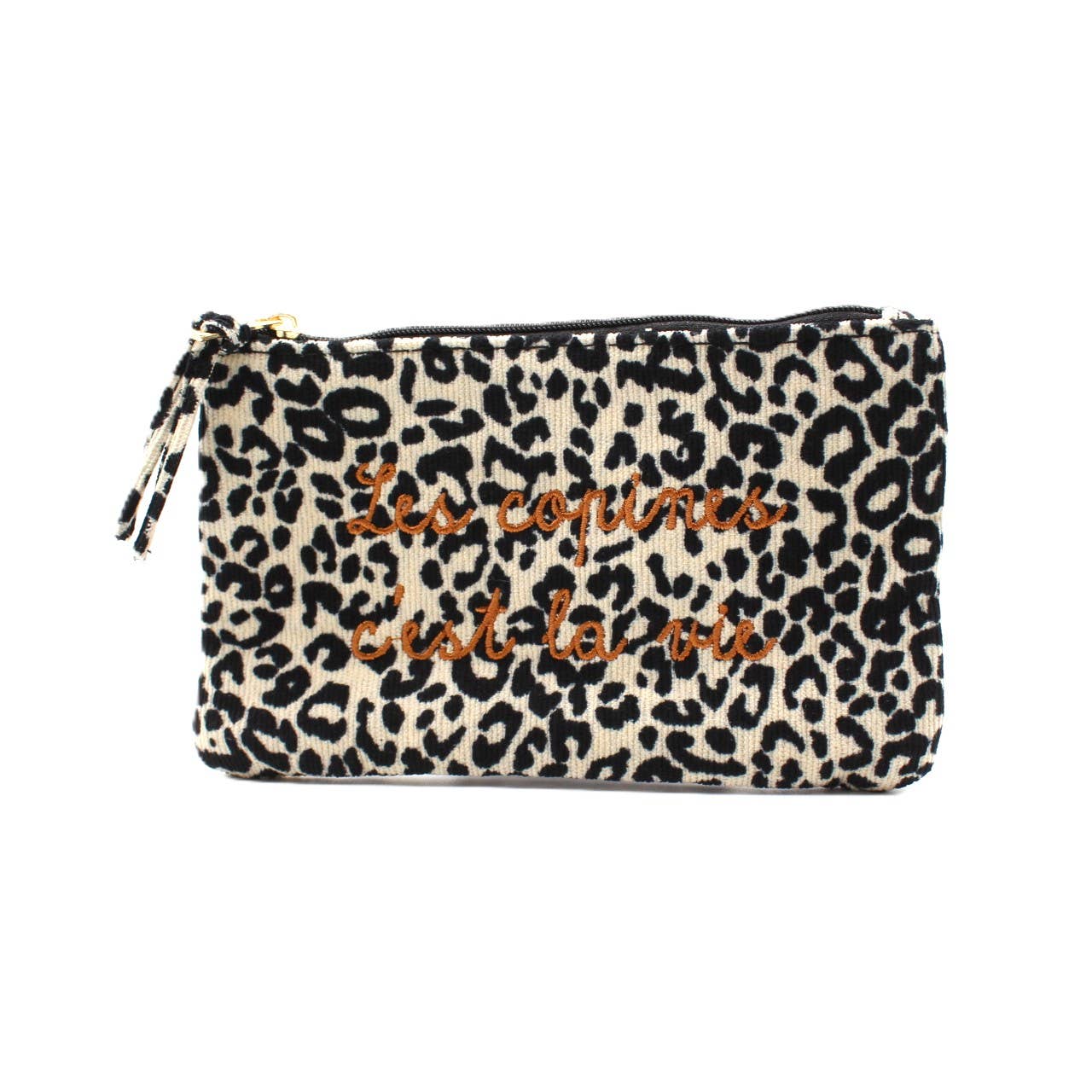 Pochette léopard message - Les copines