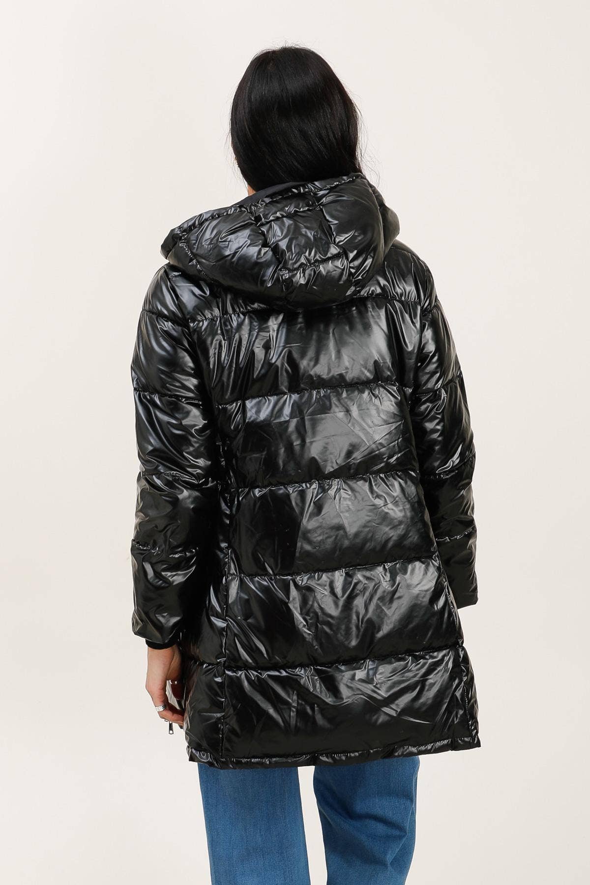 Doudoune mi-longue réversible imperméable