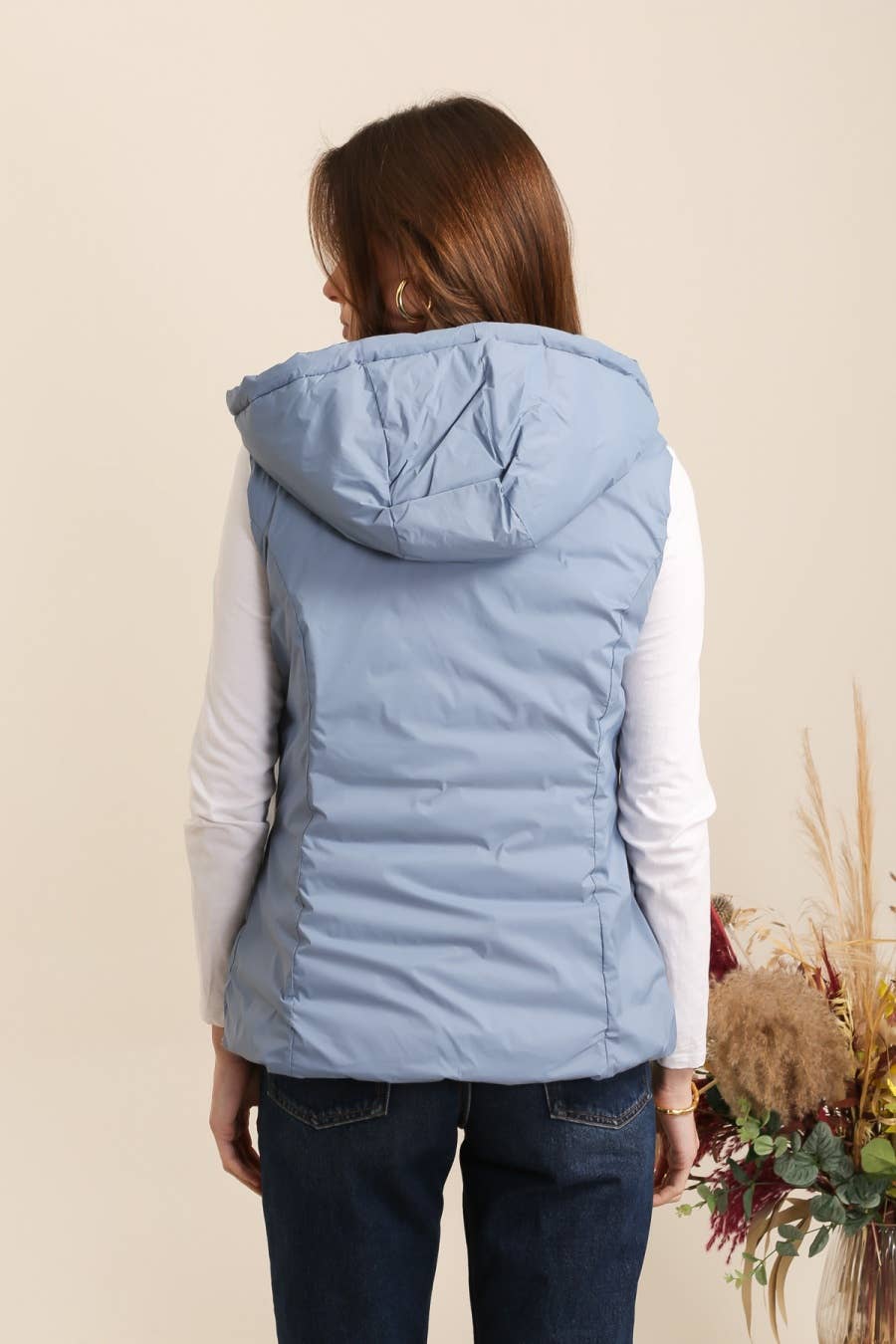 Doudoune réversible imperméable sans manches