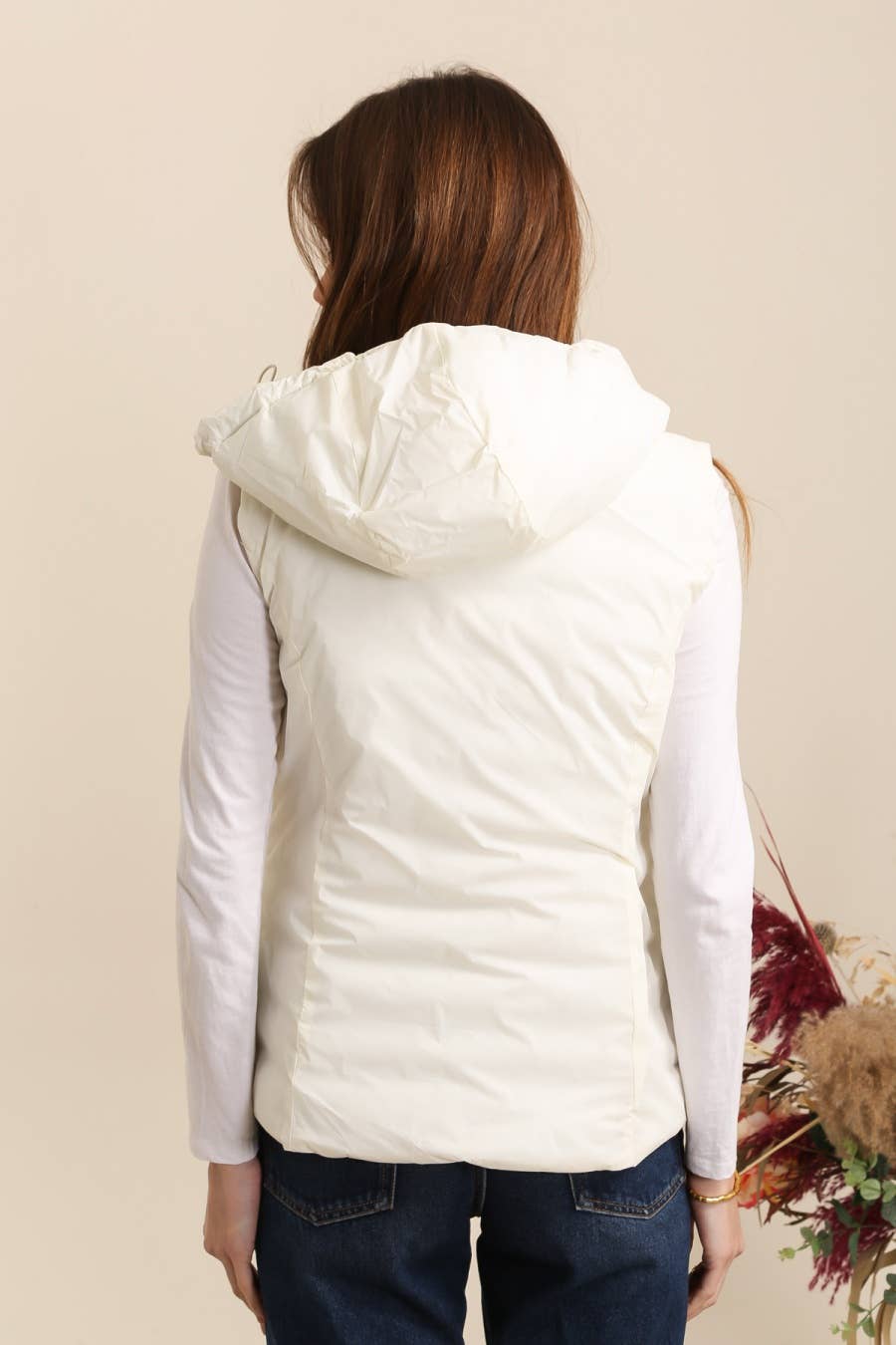 Doudoune réversible imperméable sans manches