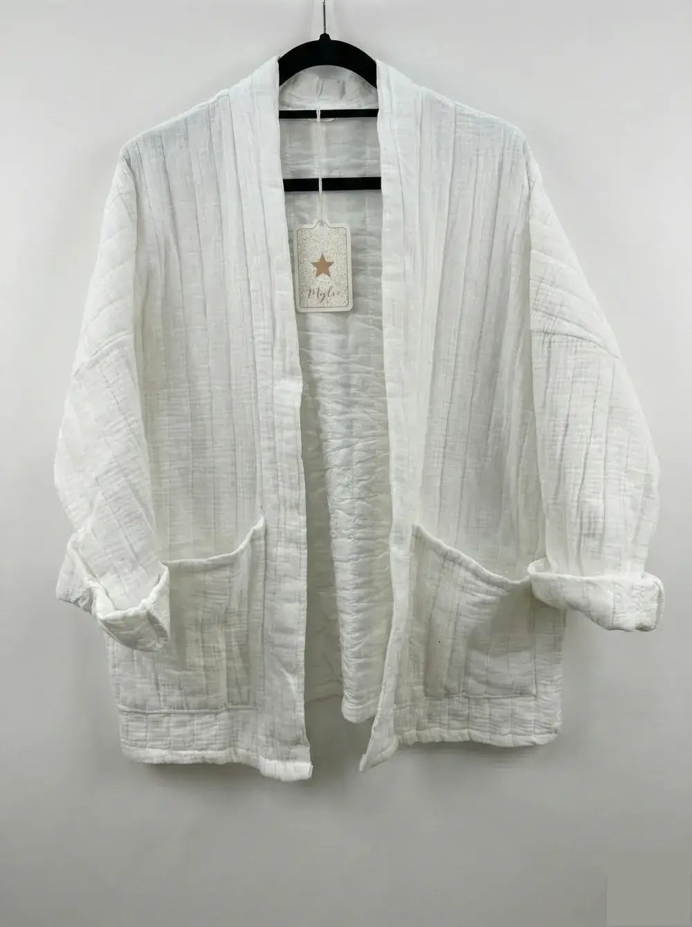 Veste matelassée en gaze de coton @5343_VesMatelasséGaze