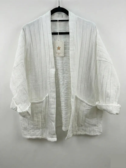 Veste matelassée en gaze de coton @5343_VesMatelasséGaze