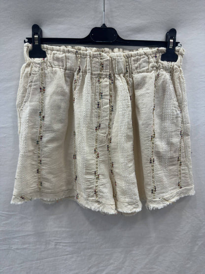 Short à Surpiqûres en Lin et Coton @211231_ShSurpique