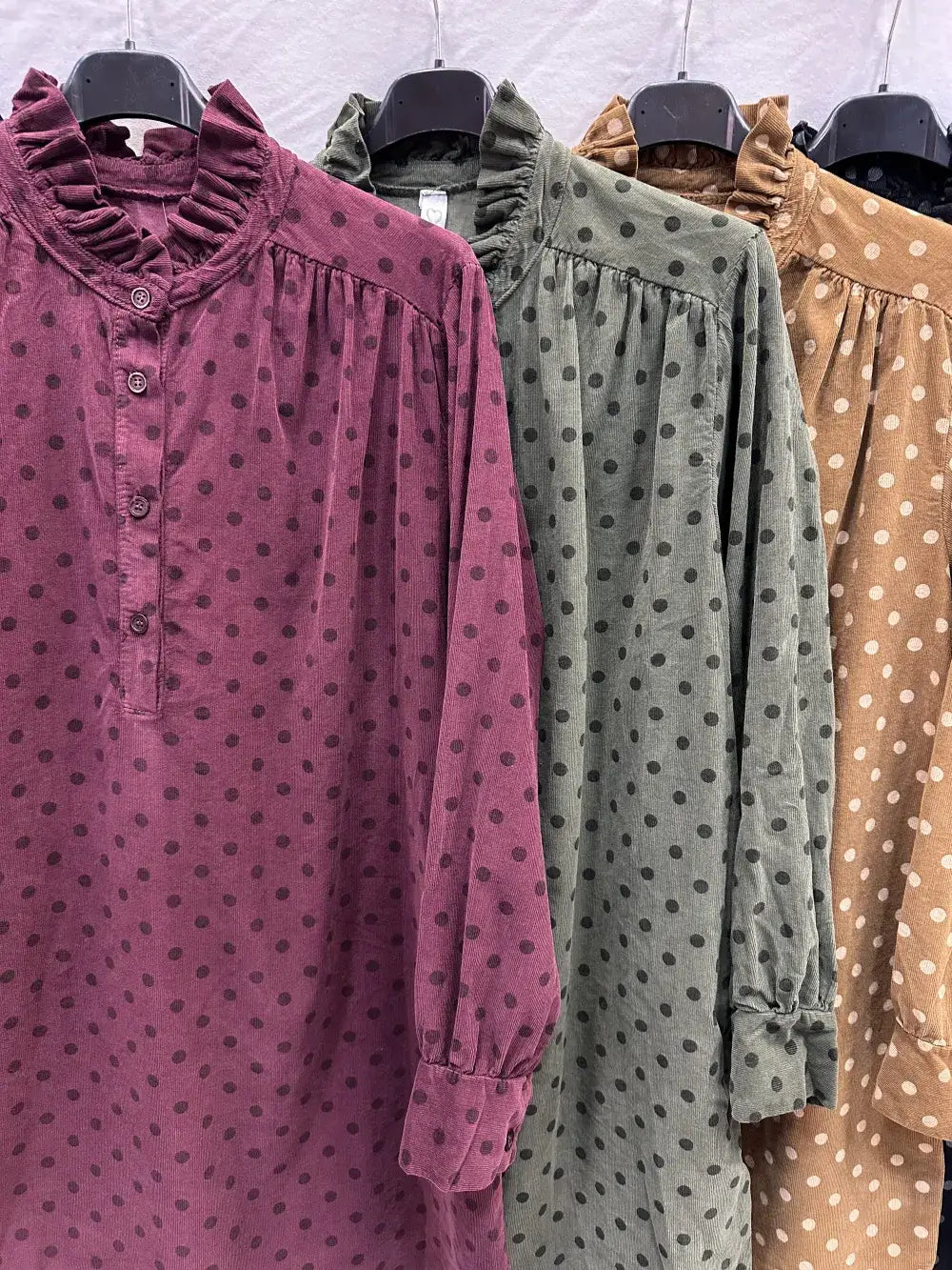 Robe En Velours Imprimé Aux Pois @69098Pois_RVPois