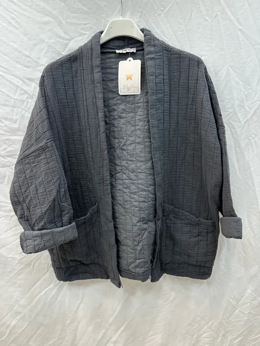 Veste matelassée en gaze de coton @5343_VesMatelasséGaze
