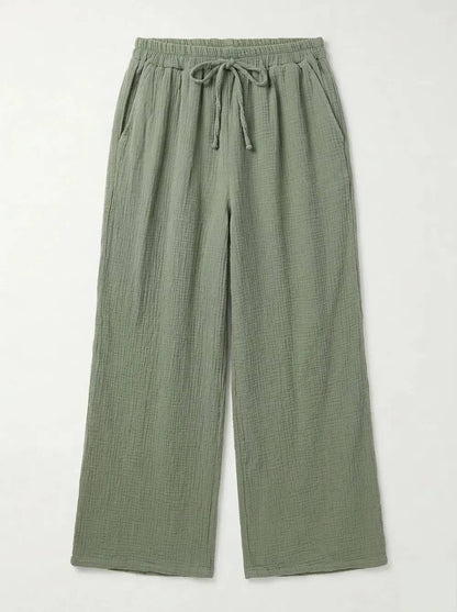 Pantalon Large en Gaze de Coton @5357_PGazePoches
