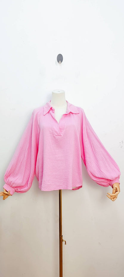 Blouse En Gaz De Coton- 11068g