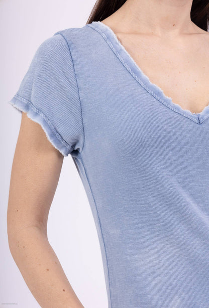 Tshirt coton délavé à manches courtes PT2504